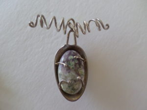 1764 Sterling Agate Pendant