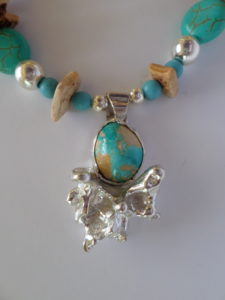 1777 Sterling Turquoise Pendant