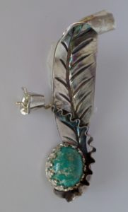 1780 Sterling Turquoise Pendant