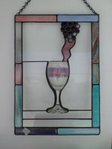 306 'Before The Initial Taste' Wine Glass Window