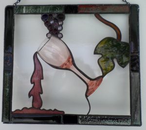 328 'Grape to Glass' Wine Glass Window